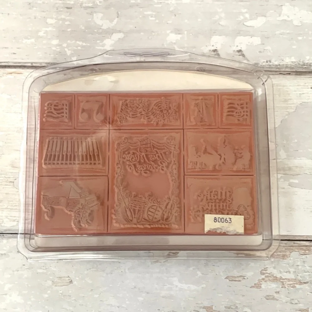 NEW! Classical Music Rubber Stamp Set 1993 Bundle Piano Musical Notes NWT